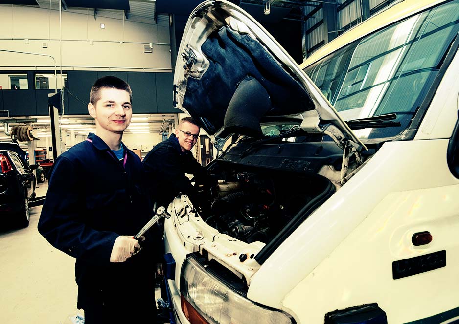 Motor vehicle students learn about the inner workings of a range of used vehicles. This helps build practical skills ready for industry.