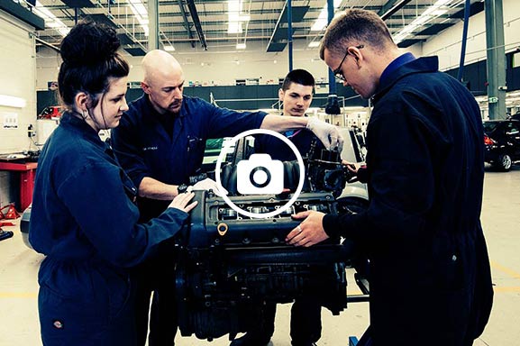 Tutors with industry experience are on-hand to guide students in the motor vehicle industry