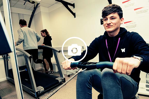 Students have access to industry-standard sports and gym equipment to gain a real insight into the sports industry.